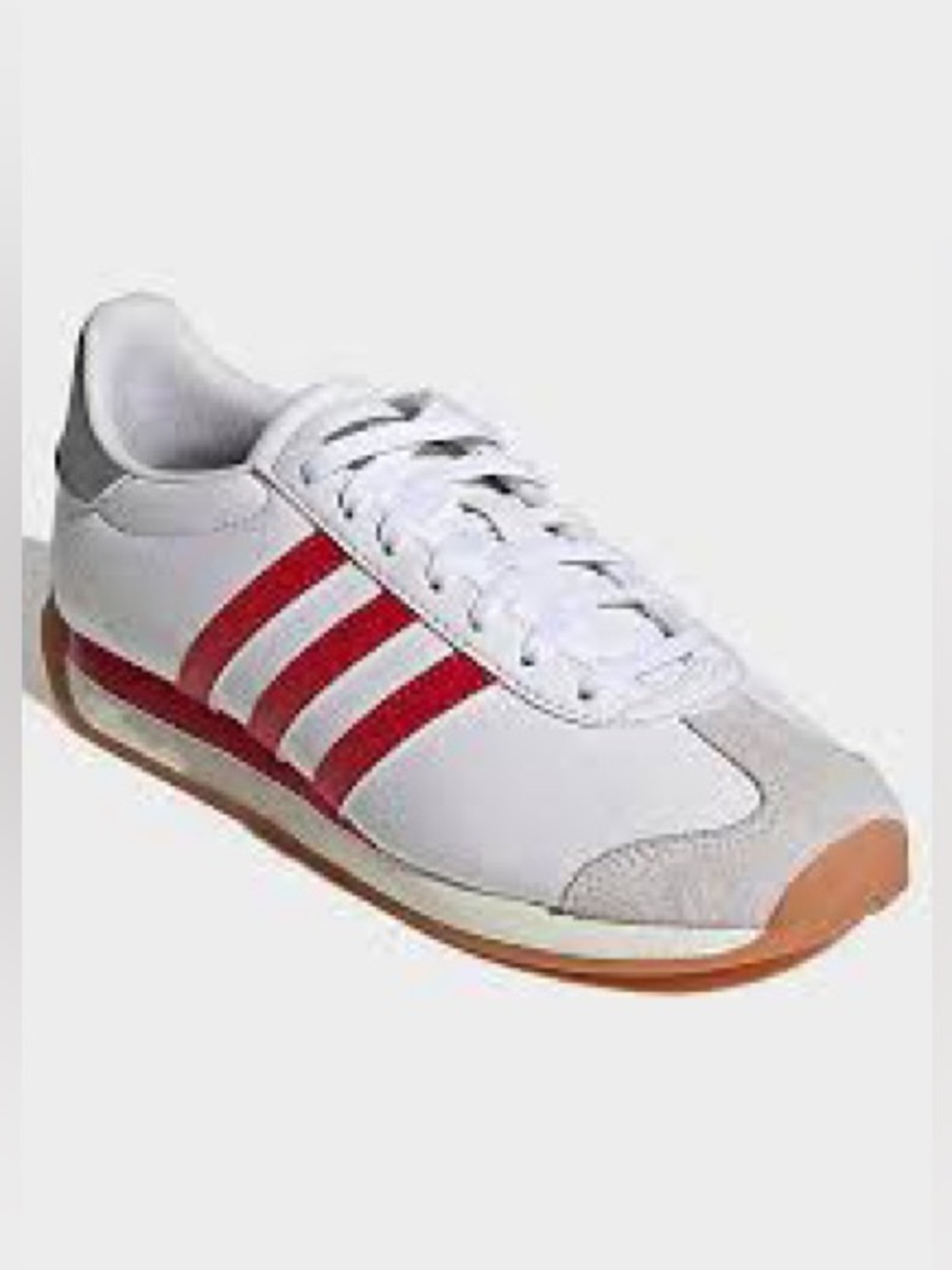 Adidas White Sneakers with Red Three Stripes Runvista Halo model : k16037 - Picture 8 of 12